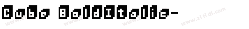Cube BoldItalic字体转换